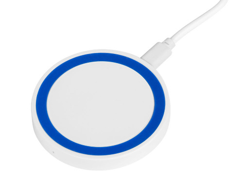 Беспроводное зарядное устройство Dot, 5 Вт, белый/синий